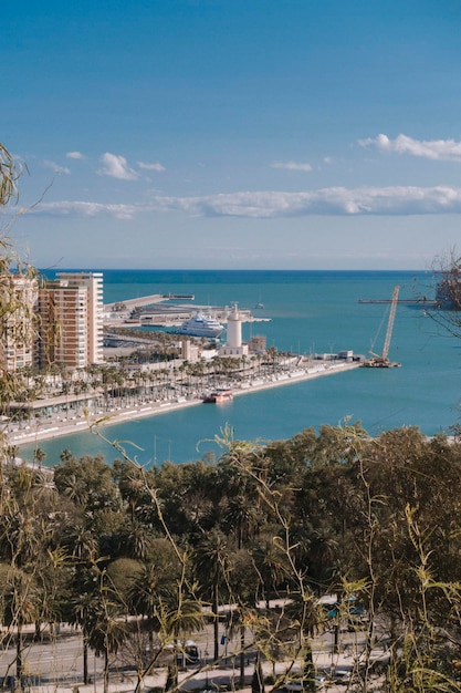 Côte de Malaga vue élevée