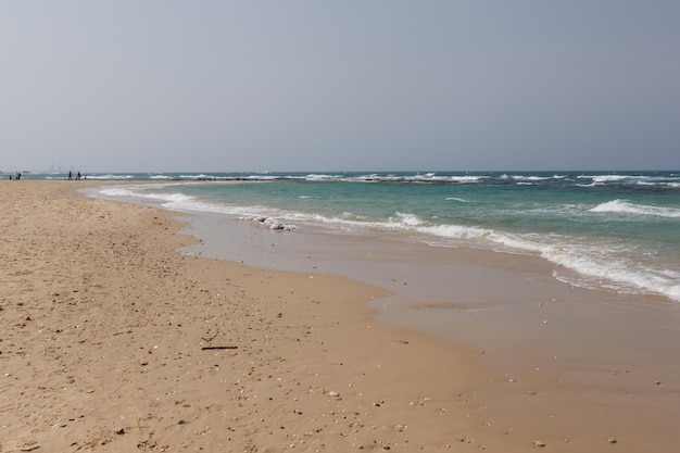 Côte de la mer à côté de l'aqueduc de Césarée