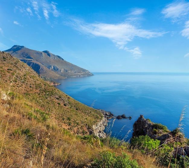 Côte de la mer du Zingaro Sicile Italie