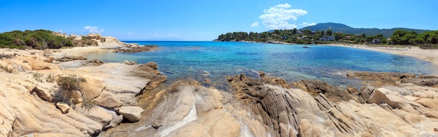 Côte de la mer Égée Chalcidique Grèce