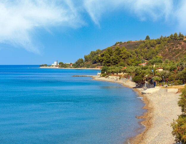 Côte de la mer d'étéHalkidiki Grèce