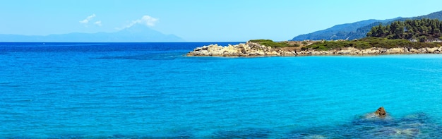 Côte de la mer Égée Chalcidique Grèce