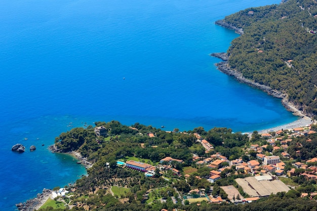 Côte de la mer Tyrrhénienne près de Maratea Italie