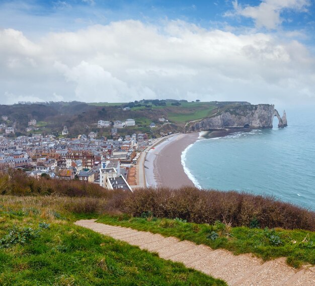 Côte de printemps d'Etretat France