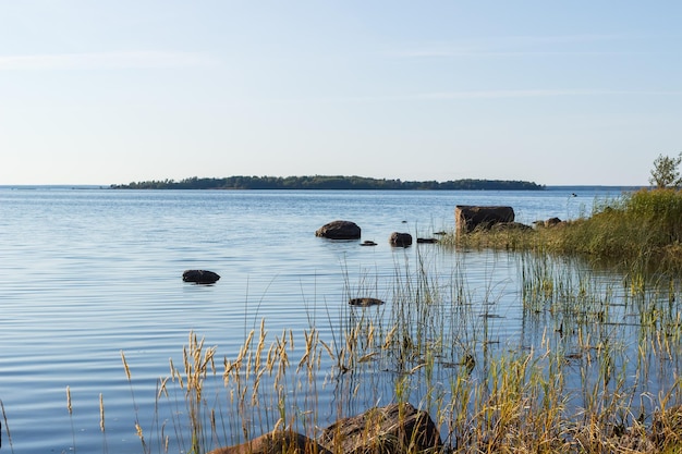 Photo côte rocheuse du golfe de finlande