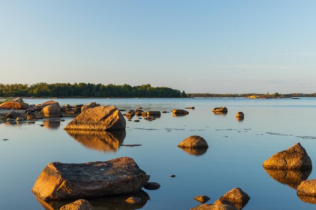 Côte rocheuse du golfe de Finlande