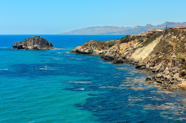 Côte rocheuse de la mer Agrigente Sicile Italie