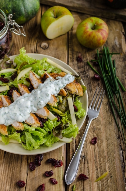 côtelette grillée aux légumes