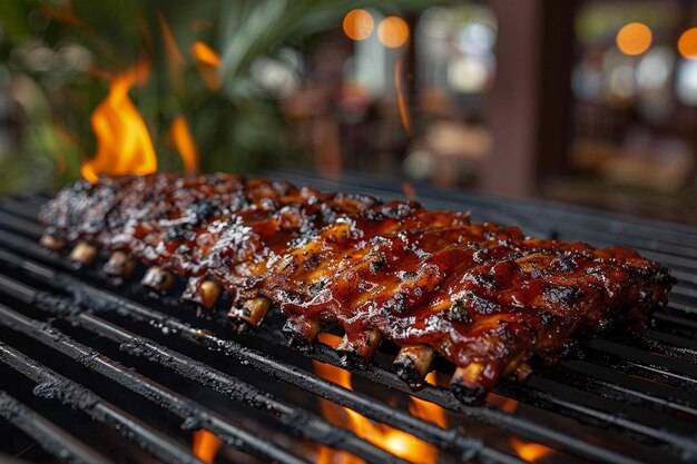 Photo des côtes au barbecue savoureuses