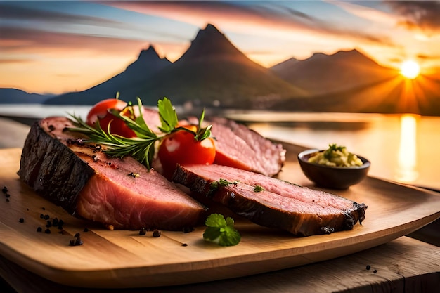 côtes de porc grillées aux herbes