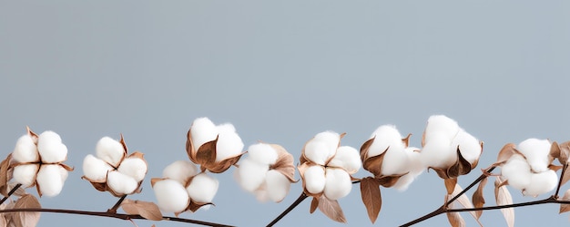 Photo le coton mûr avec des fibres blanches pousse dans une plantation