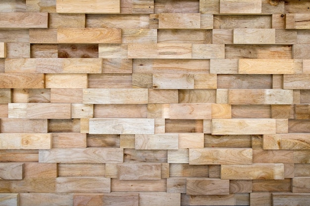 Couche de planche de bois disposée en mur