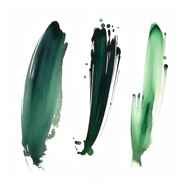 Une couche verte de mascara Une collection de texture de peinture grunge