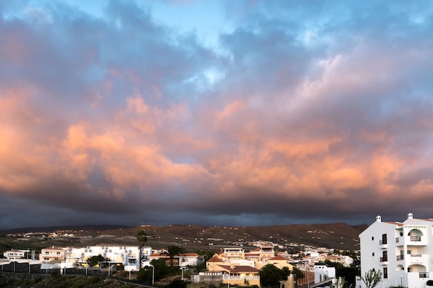 Coucher du soleil à Callao Salvaje, Santa Cruz de Tenerife Espagne