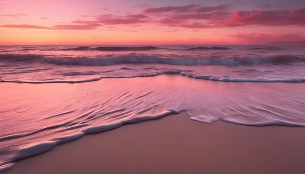 Le coucher du soleil sur la mer Le coucher de soleil coloré sur la mer La composition de la nature