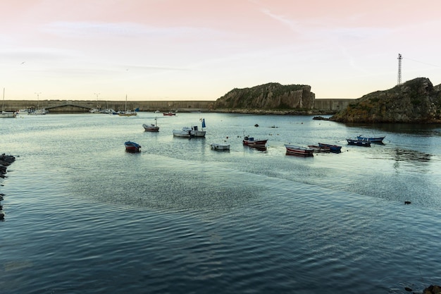 Coucher du soleil près de Cudillero Asturias Espagne du Nord