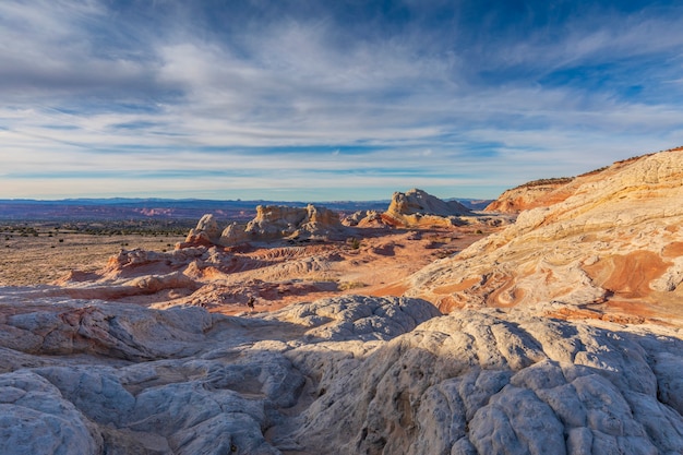 Coucher du soleil à White Pocket dans le Vermillion Cliffs National Monument Arizona