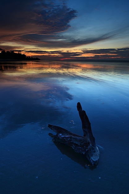 Photo le coucher du soleil