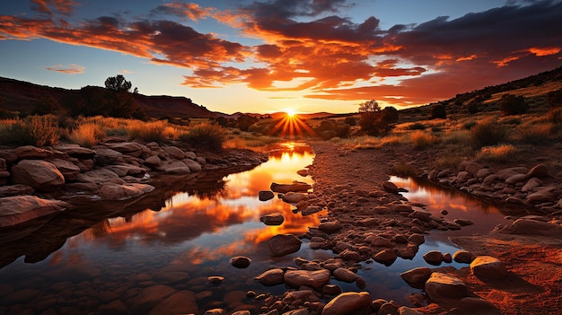 Coucher de soleil en Arizona