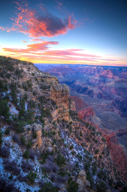 Coucher de soleil au Grand Canyon