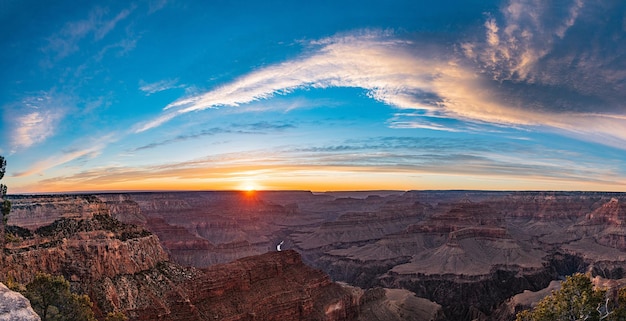 Coucher de soleil au Grand Canyon