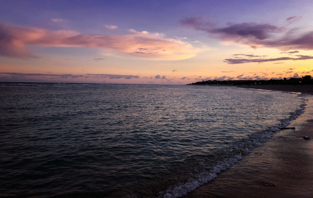 Coucher de soleil sur bali