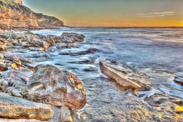 Coucher de soleil à Castelsardo Sardaigne