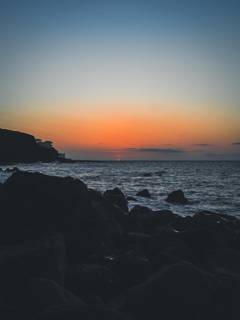 Coucher de soleil sur la côte de Ténérife