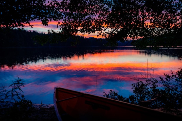 Coucher de soleil dans les Adirondacks