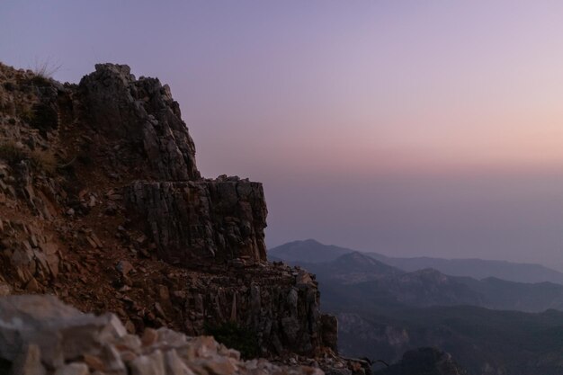 Coucher de soleil depuis le mont Babadag.