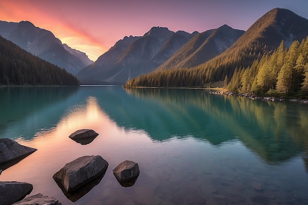 Le coucher de soleil du lac Tipsoo