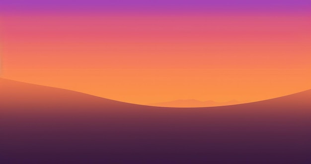 Coucher de soleil avec fond violet et orange