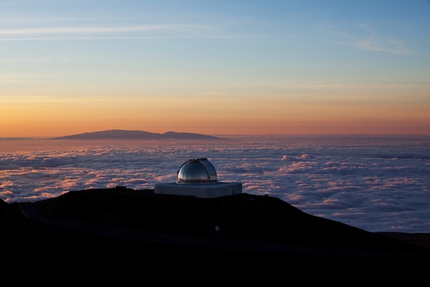 Coucher de soleil sur le Mauna Kea, Hawaii