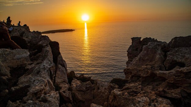 Coucher de soleil sur la mer, Meonrca, Espagne