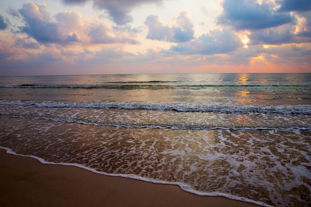 Coucher de soleil sur la mer