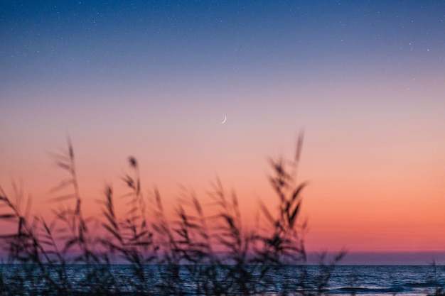 Coucher de soleil sur la mer