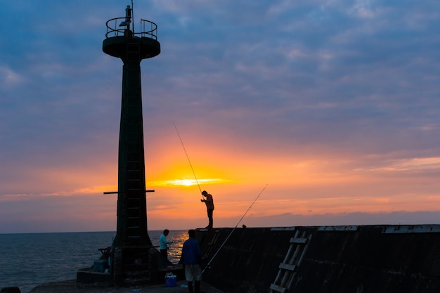 Coucher de soleil mer