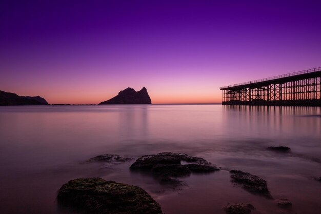 coucher de soleil sur la mer