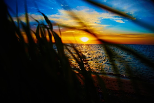 coucher de soleil sur l&#39;océan