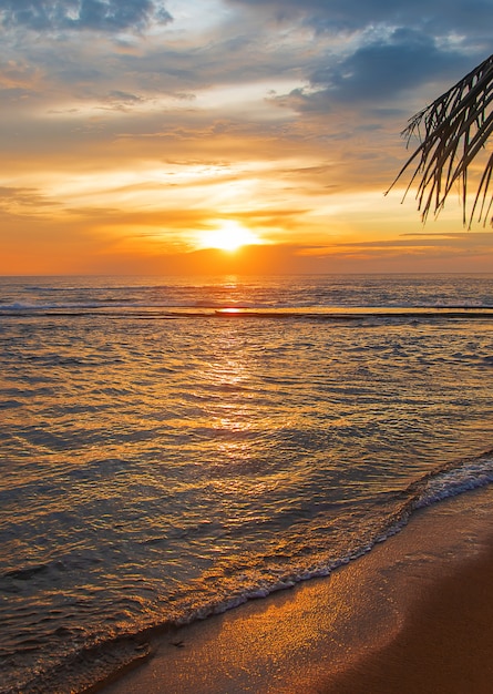 Coucher de soleil sur l'océan