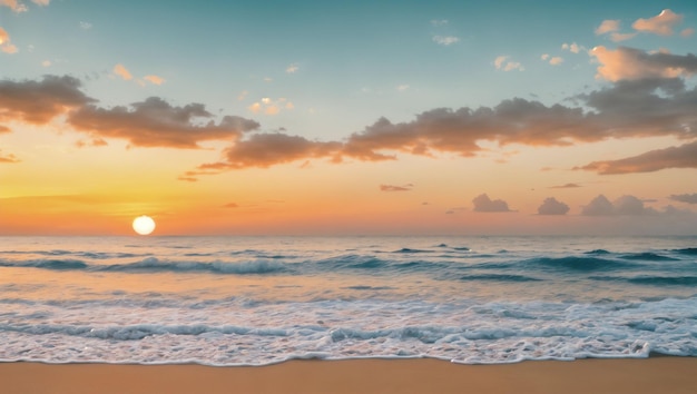 coucher de soleil sur la plage