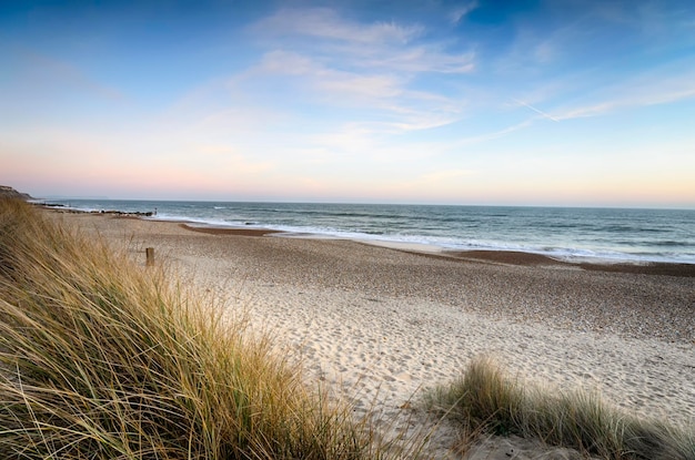 coucher de soleil à la plage