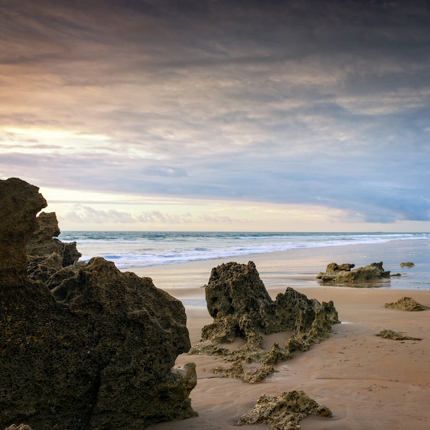 Coucher de soleil sur les plages de Conil à Cadix