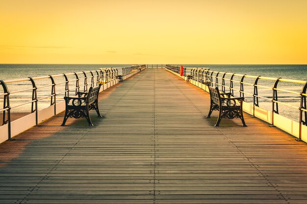 Coucher de soleil à Saltburn by the Sea