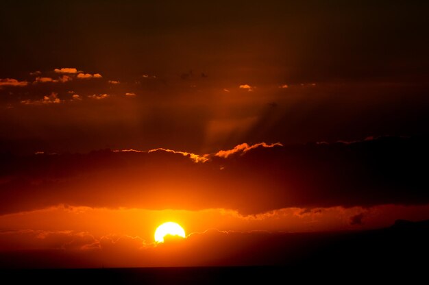 coucher de soleil tropical