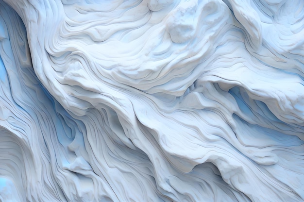 couleur bleue et blanche texture réaliste d'un beau rocher sculpté papier peint d'arrière-plan 3D