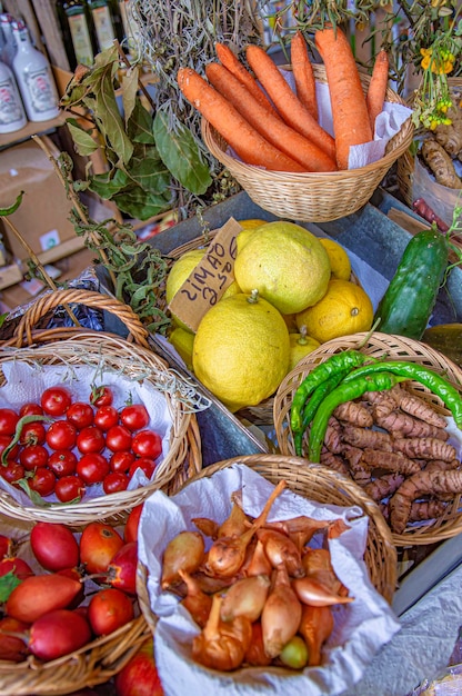 Photo la couleur sur le marché