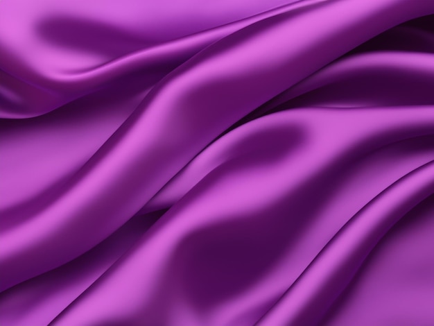 Photo couleur prune de fond de tissu de soie ondulé violet