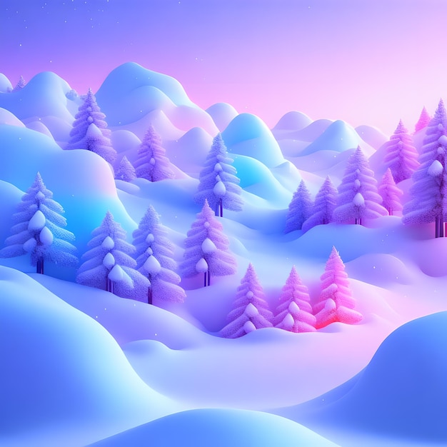 couleurs de gradient de la ville atmosphère du ciel d'hiver papier peint