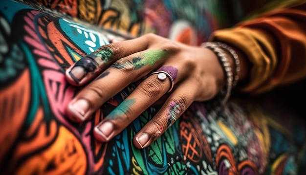 Des couleurs et des motifs vibrants ornent la culture indienne générée par l'IA